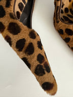 Collette vintage fur leopard heels