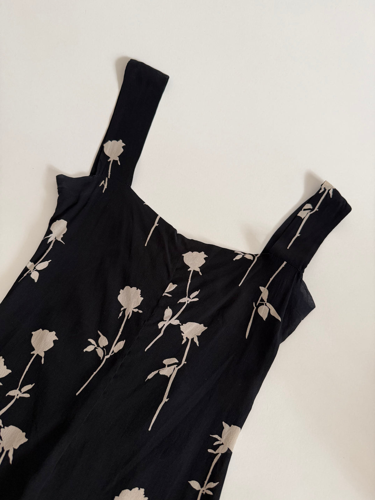 Dolce & Gabbana SS 2002 silk rose dress