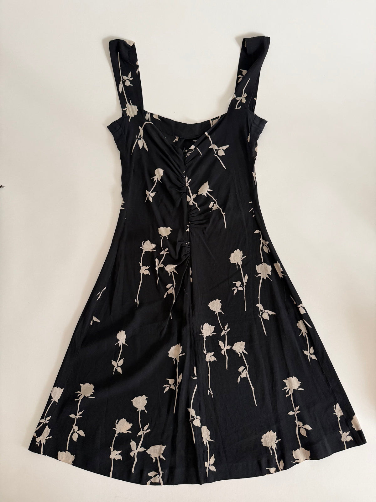 Dolce & Gabbana SS 2002 silk rose dress