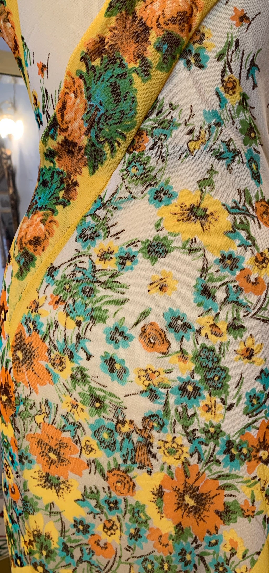 Jean Paul Gaultier midi floral dress