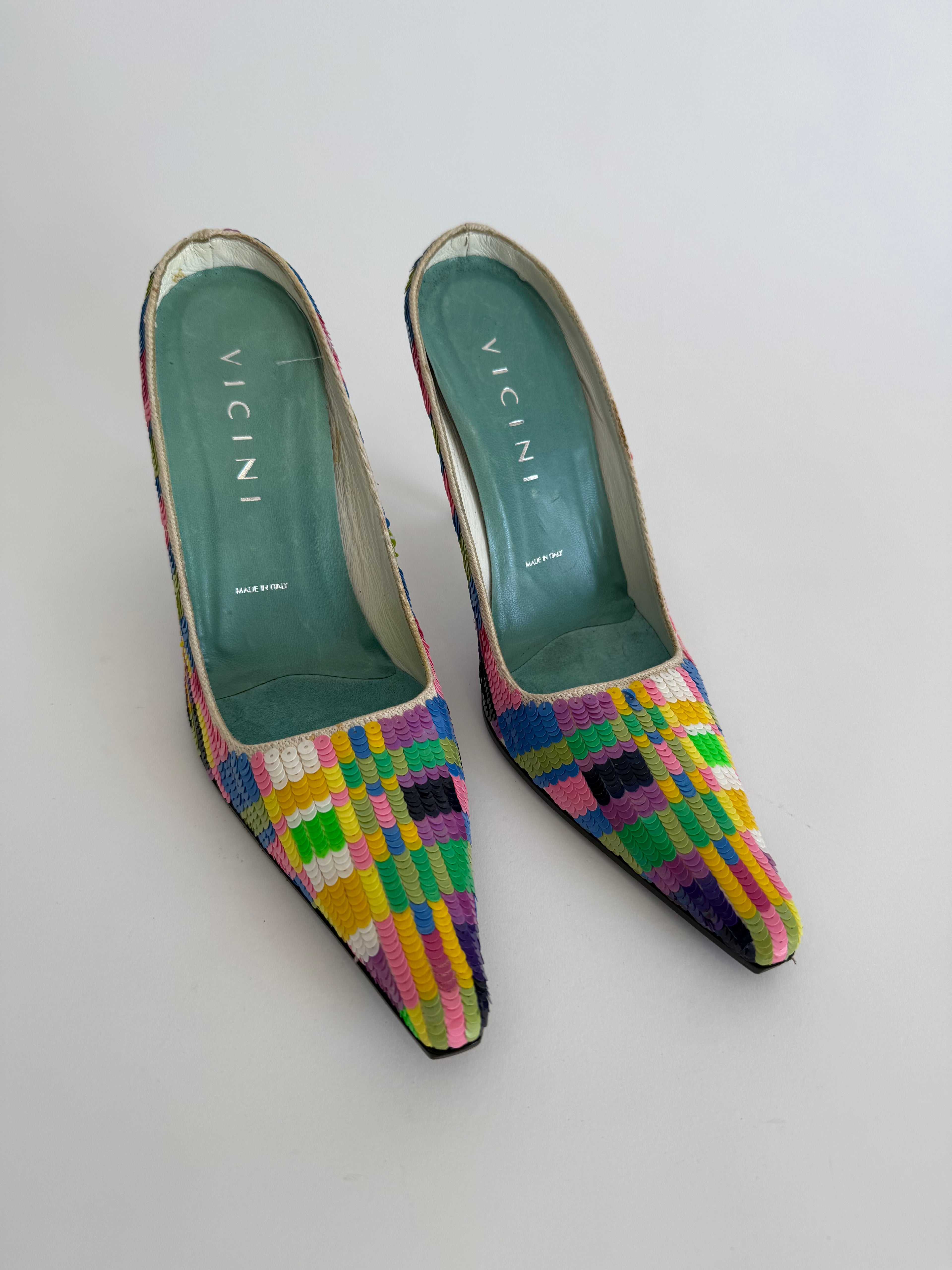 Vintage sequins 90s mules