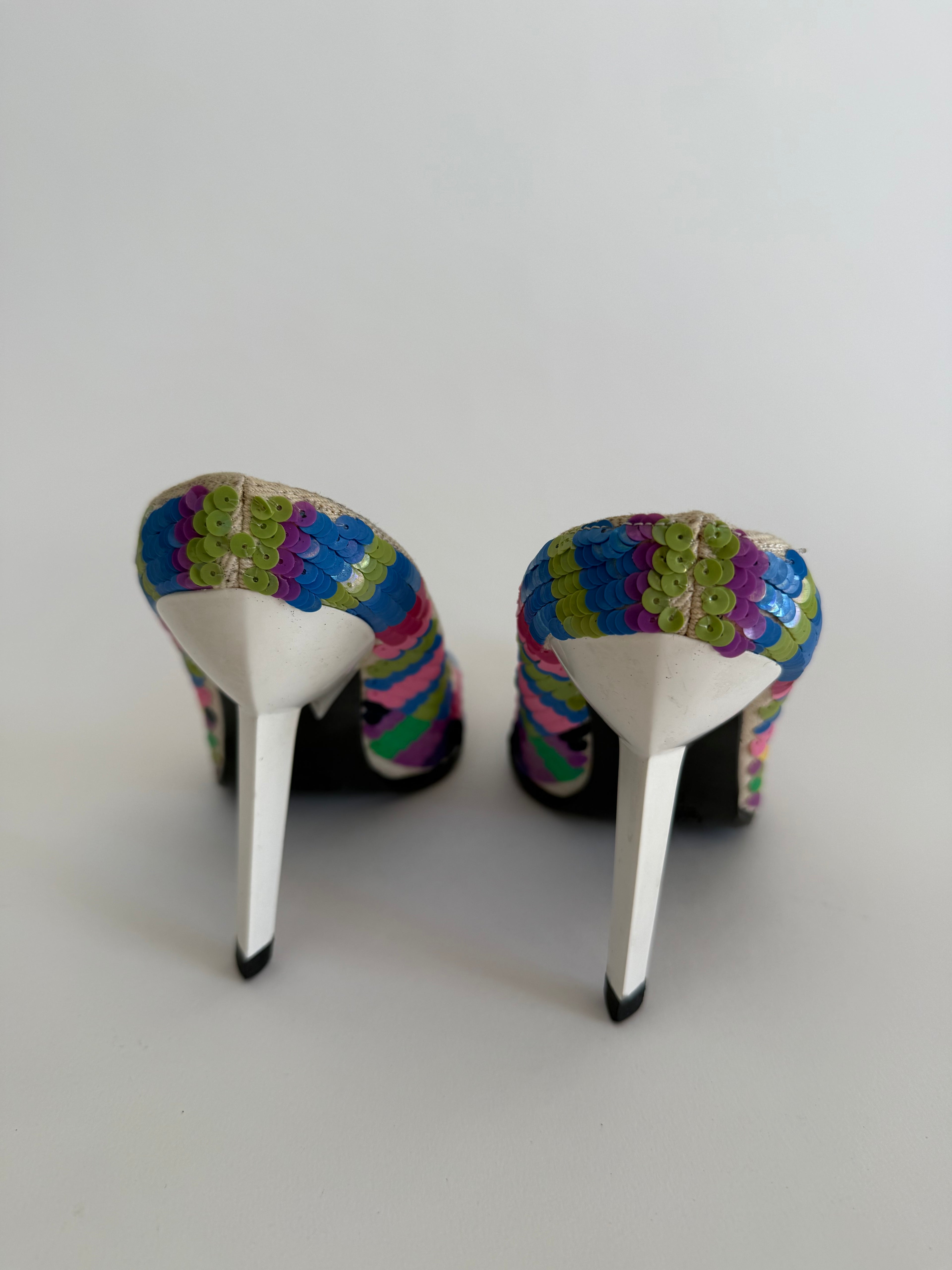 Vintage sequins 90s mules