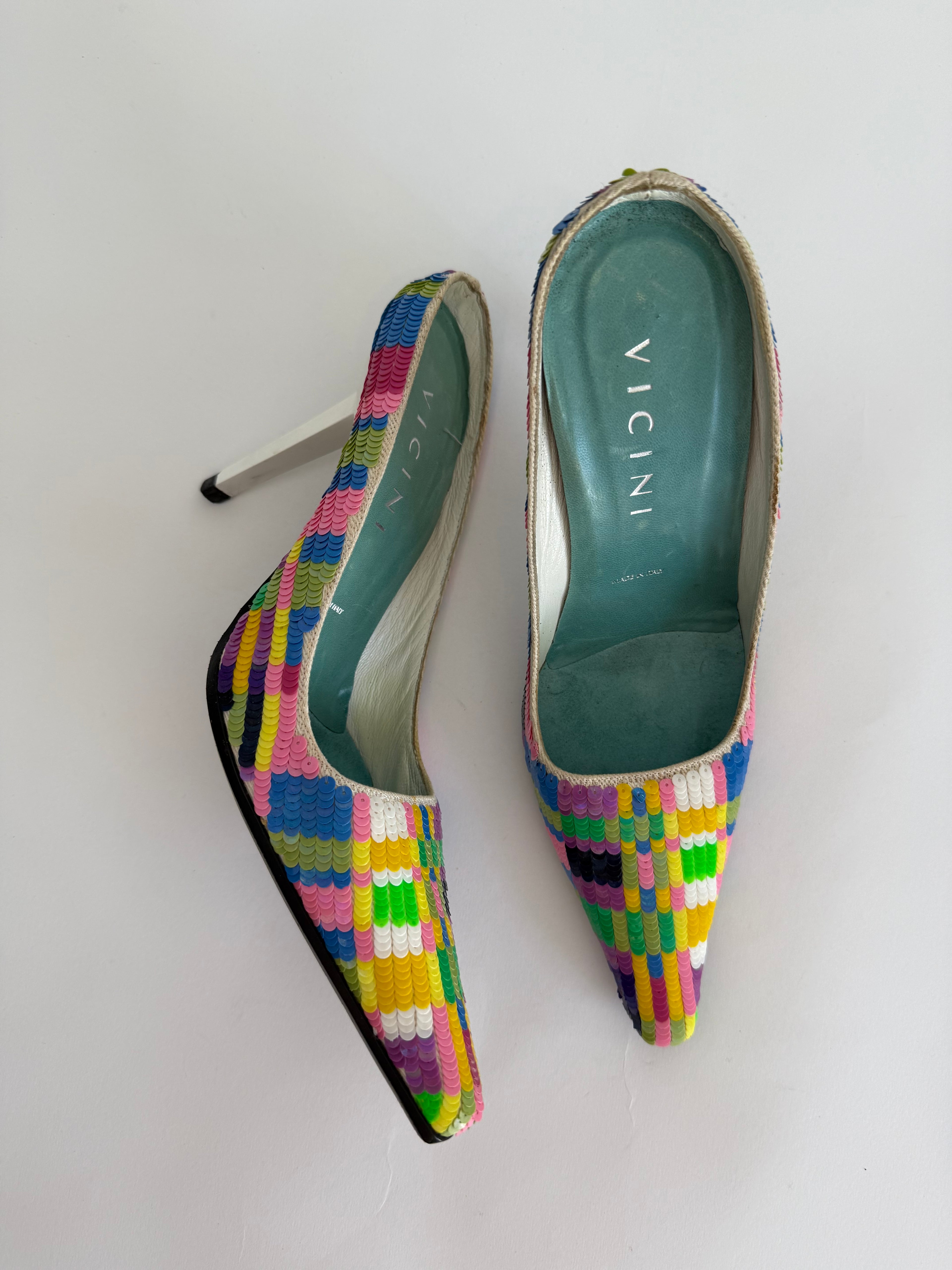 Vintage sequins 90s mules