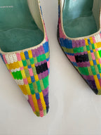 Vintage sequins 90s mules