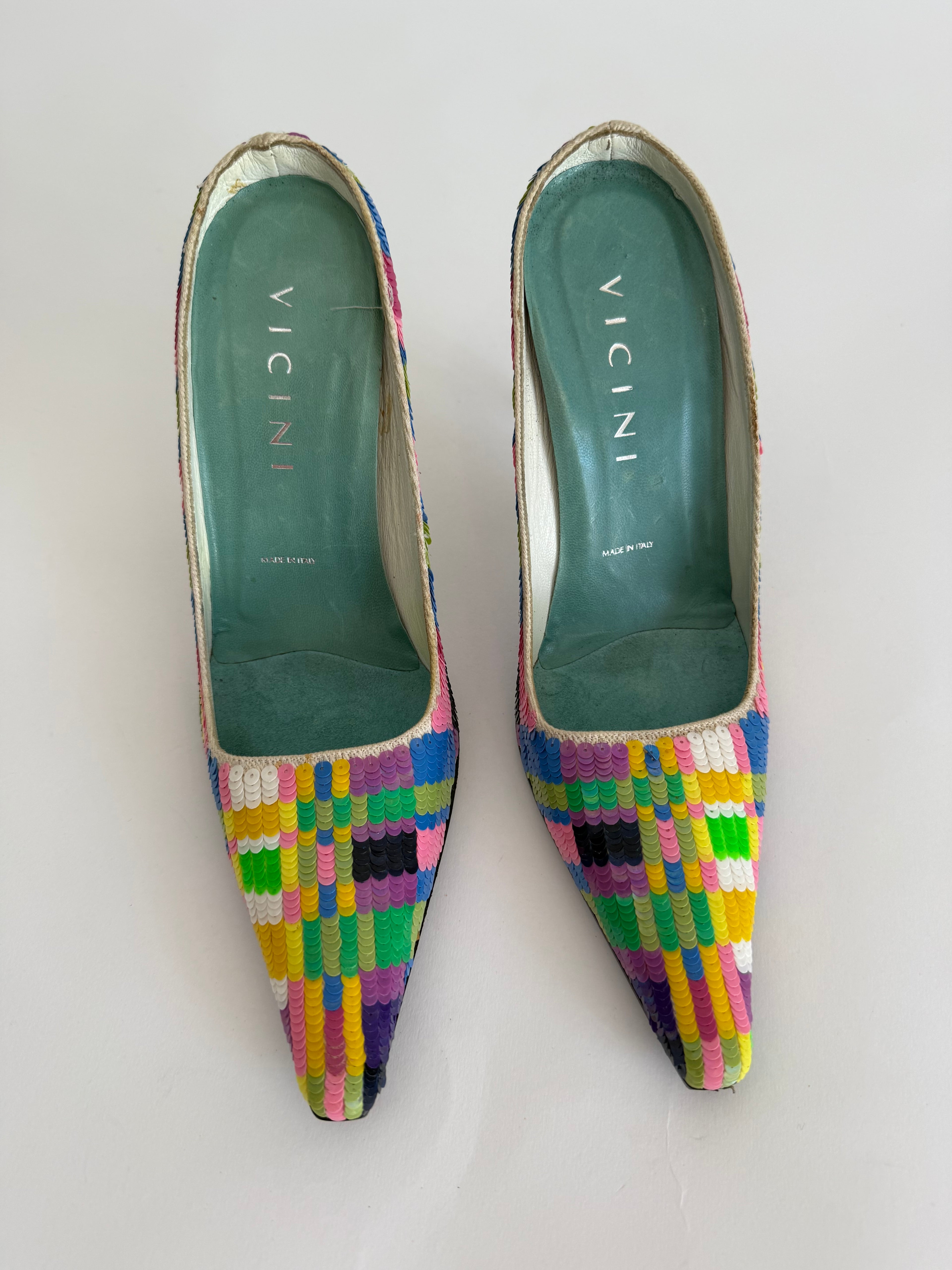 Vintage sequins 90s mules