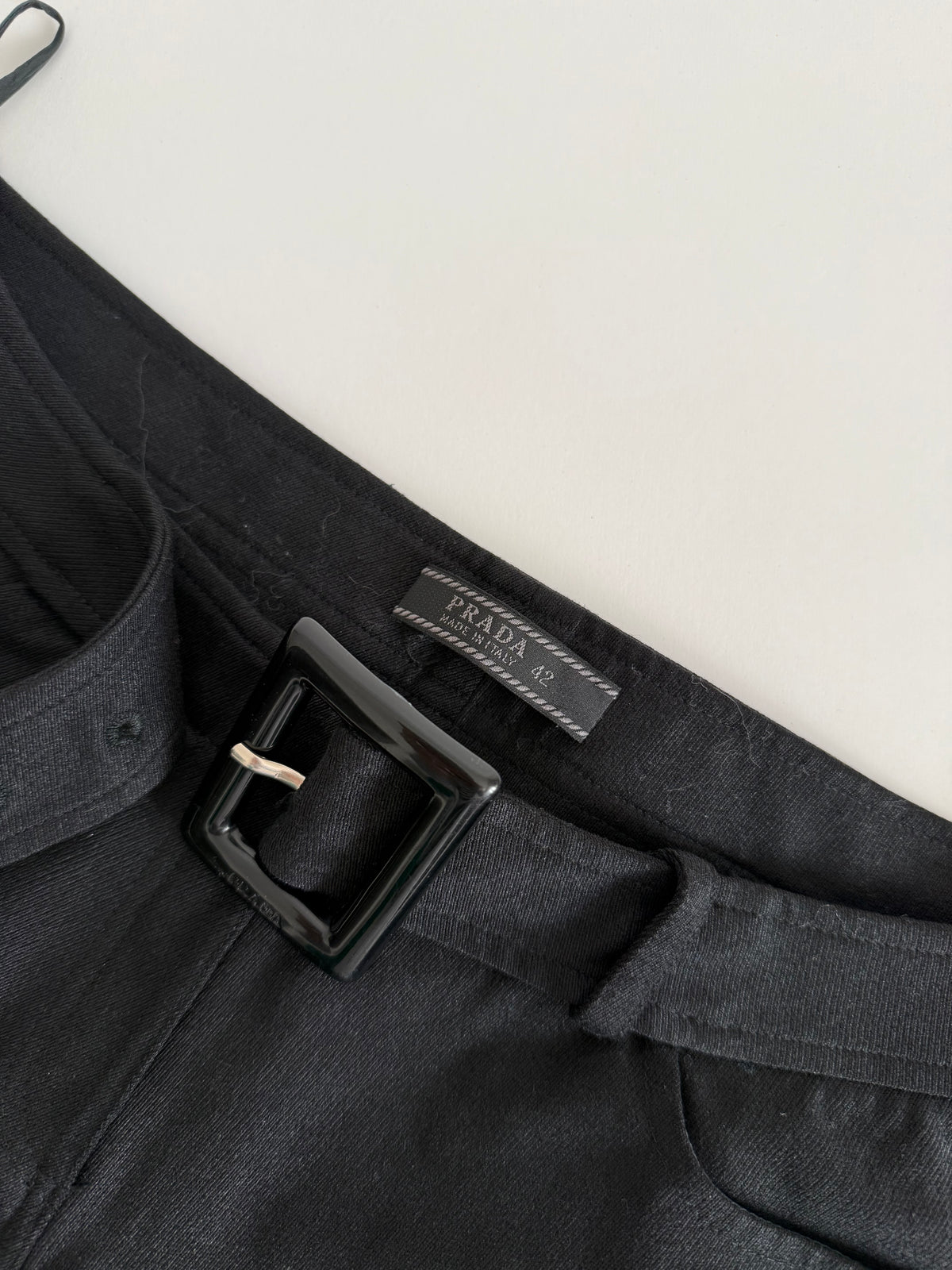 Prada early 2000s hot pants black shorts