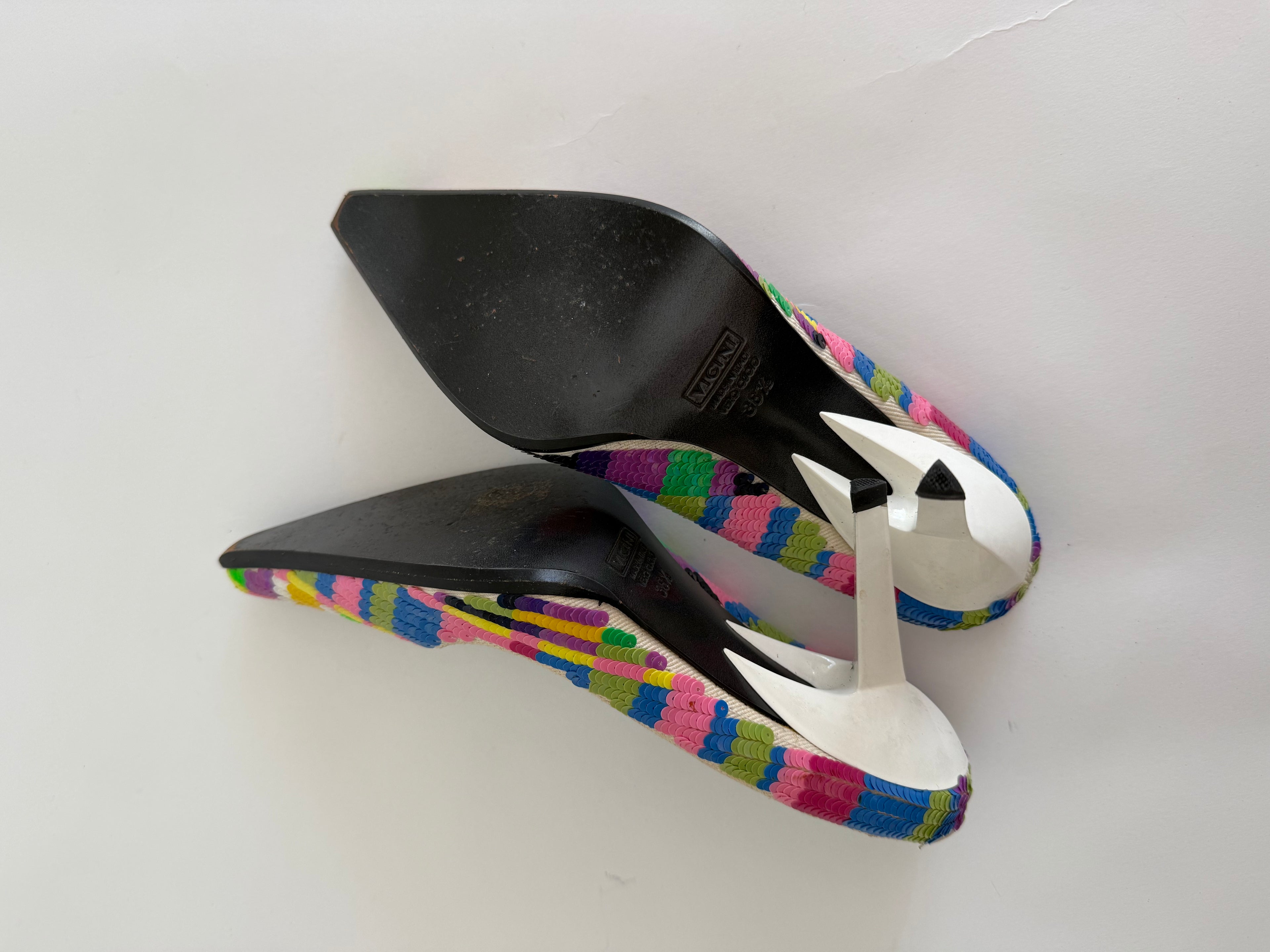 Vintage sequins 90s mules