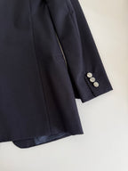 Yves Saint Laurent wool blue blazer men jacket 90s