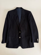 Yves Saint Laurent wool blue blazer men jacket 90s