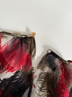 Gianni Versace FW 2001 silk feathers shirt