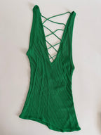 Gianni Versace 90s green top