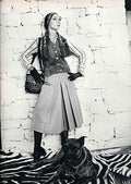 Rare iconic Céline leather navy vest 1970