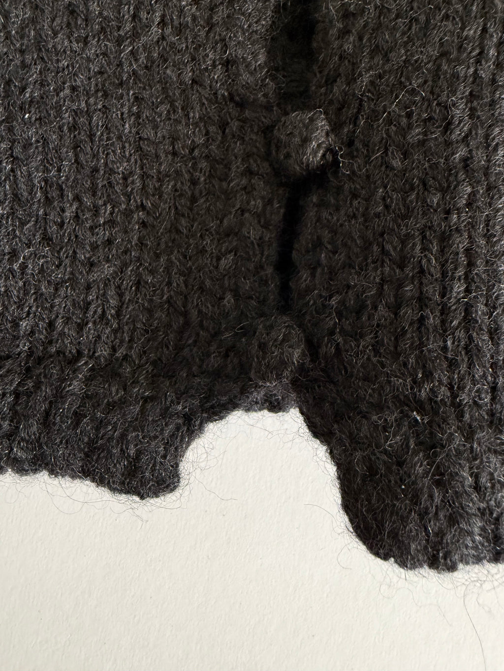Blumarine FW 2003 cardigan wool fur collar