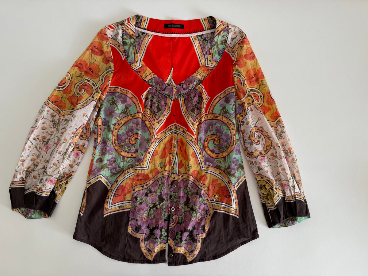 Roberto Cavalli SS 2008 multicolor shirt