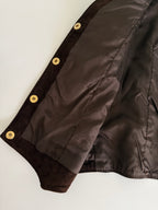 Rare iconic Celine suede logo button vest 70s