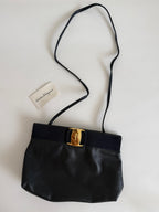Ferragamo blue shoulder bag 90s