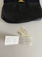 Ferragamo blue shoulder bag 90s