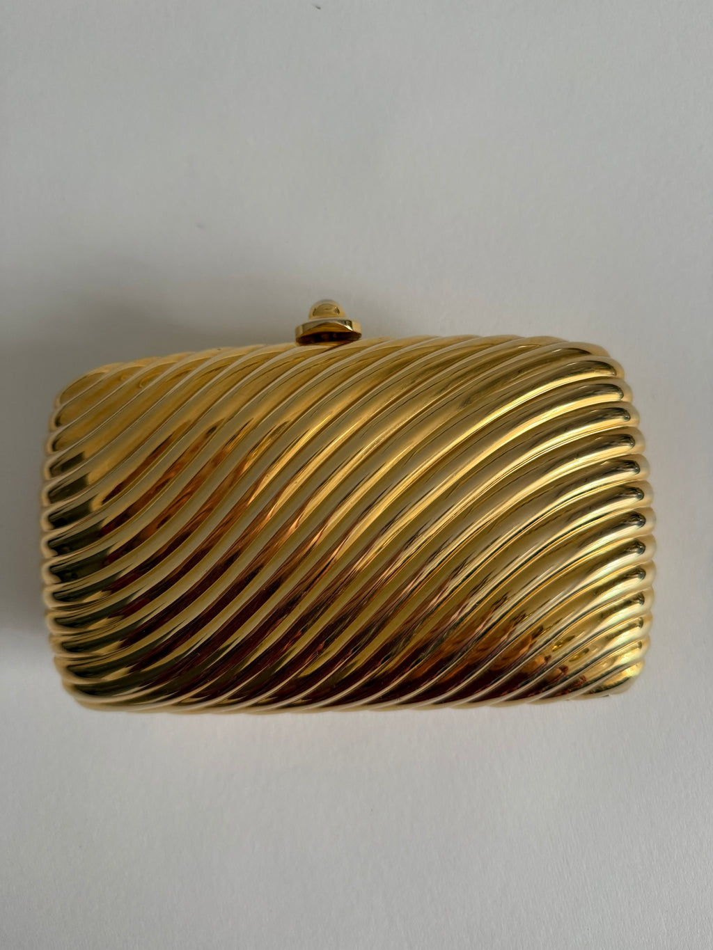 Italian rare gold clutch 80s