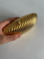 Italian rare gold clutch 80s