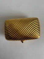 Italian rare gold clutch 80s