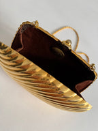 Italian rare gold clutch 80s