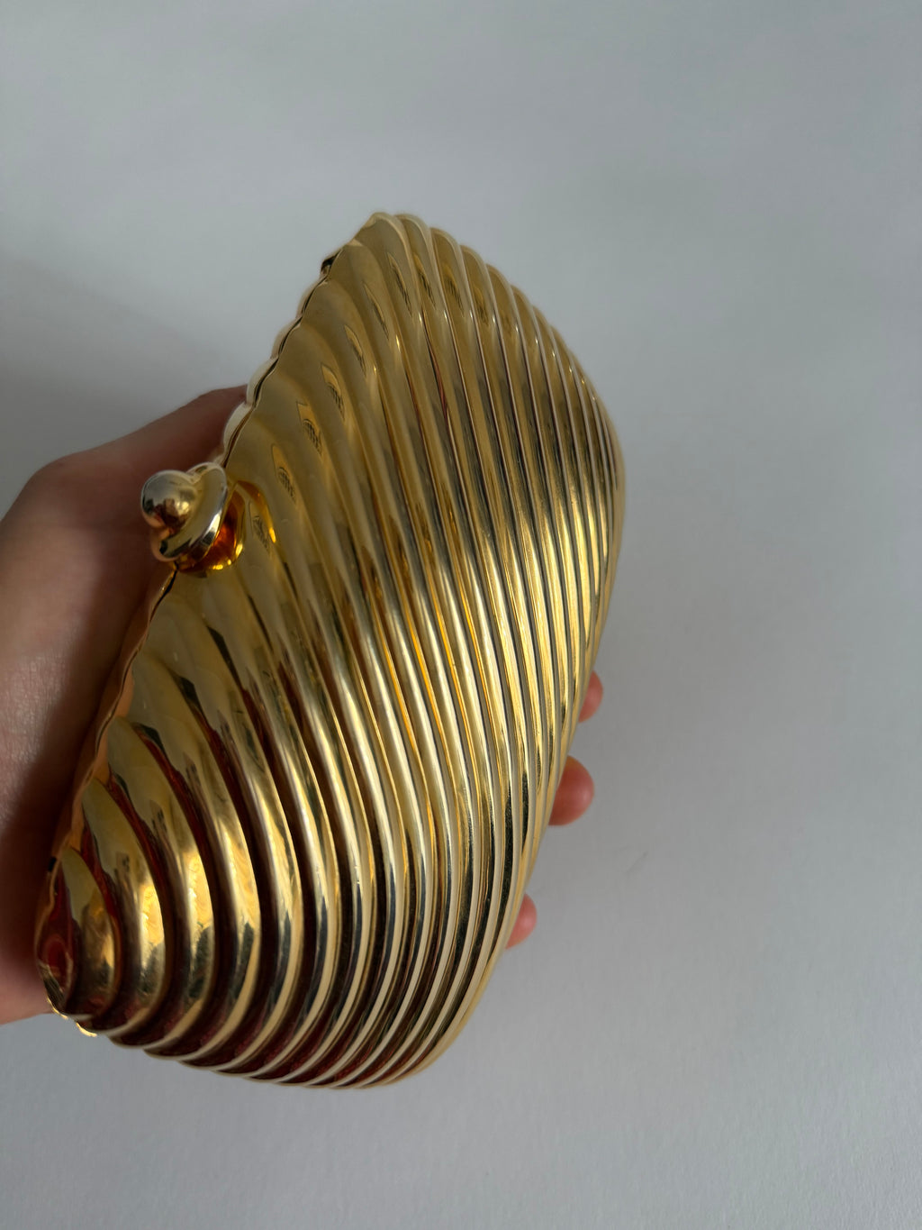 Italian rare gold clutch 80s