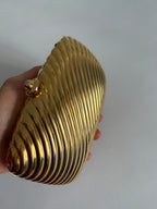 Italian rare gold clutch 80s