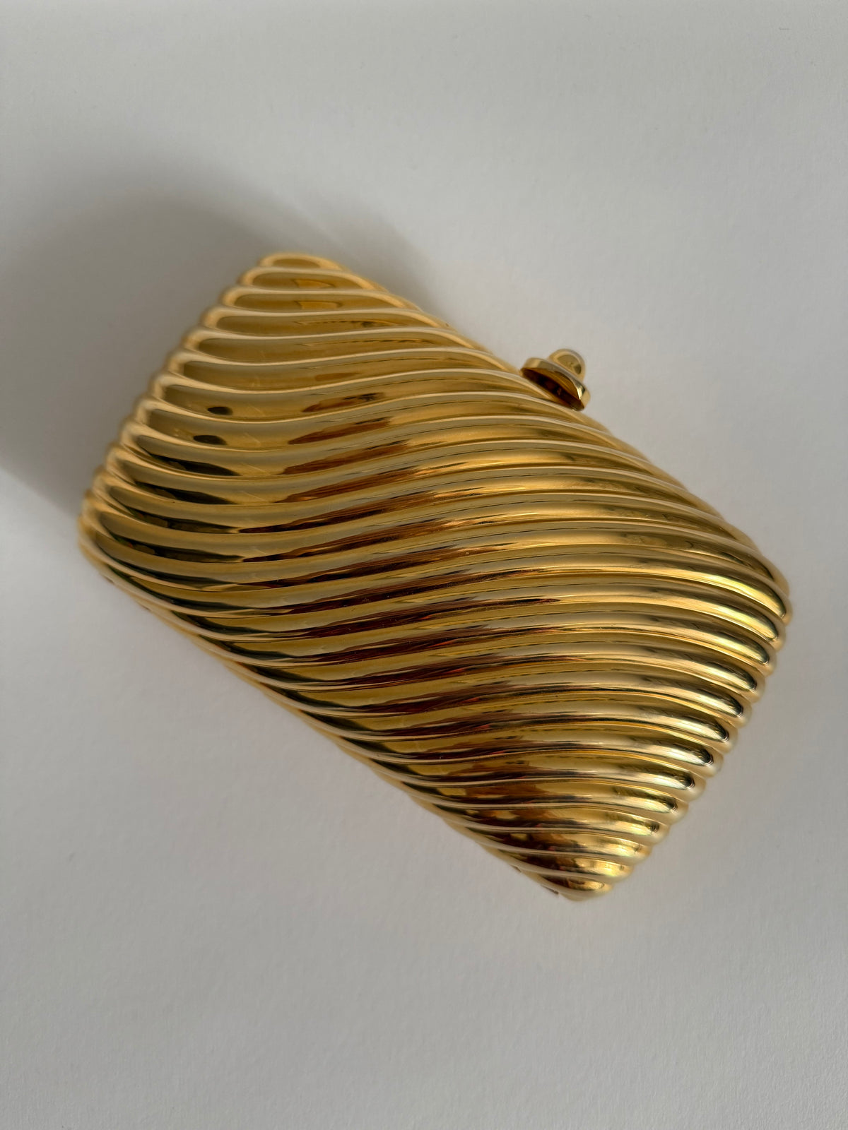 Italian rare gold clutch 80s