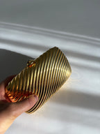 Italian rare gold clutch 80s
