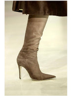 Chloé F/W 2001 velvet boots