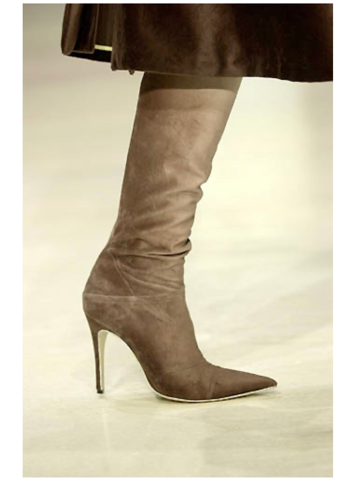Chloé F/W 2001 velvet boots