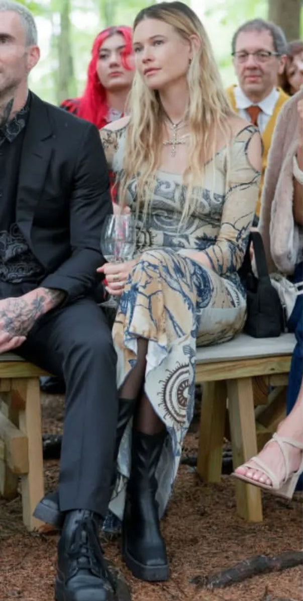 Class Cavalli 2003 Tattoo maxi dress