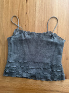 Moschino gray wool top vintage