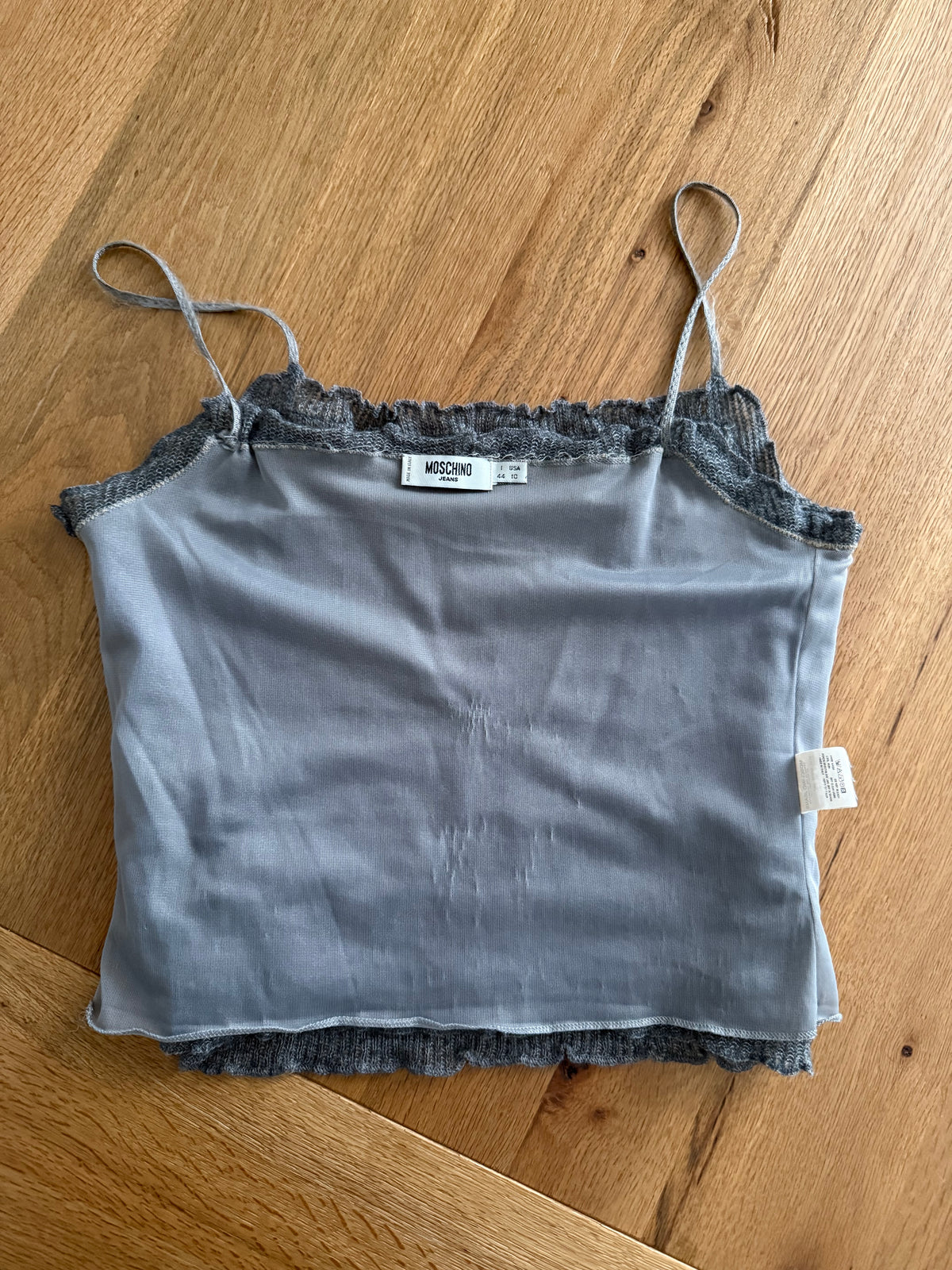 Moschino gray wool top vintage