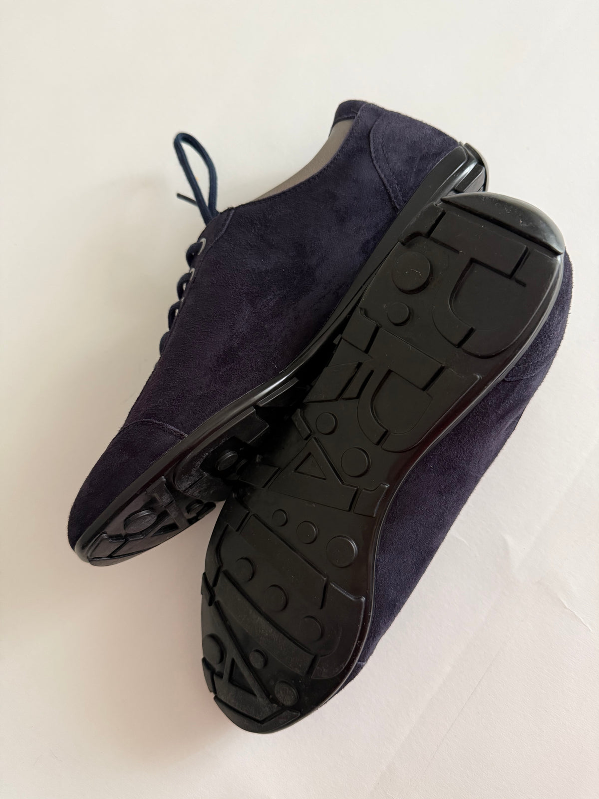 Prada navy suede sneakers vintage