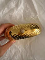 Minaudière gold egg clutch vintage