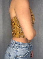 Rare Genny SS 1998 Runway leather bare back top new