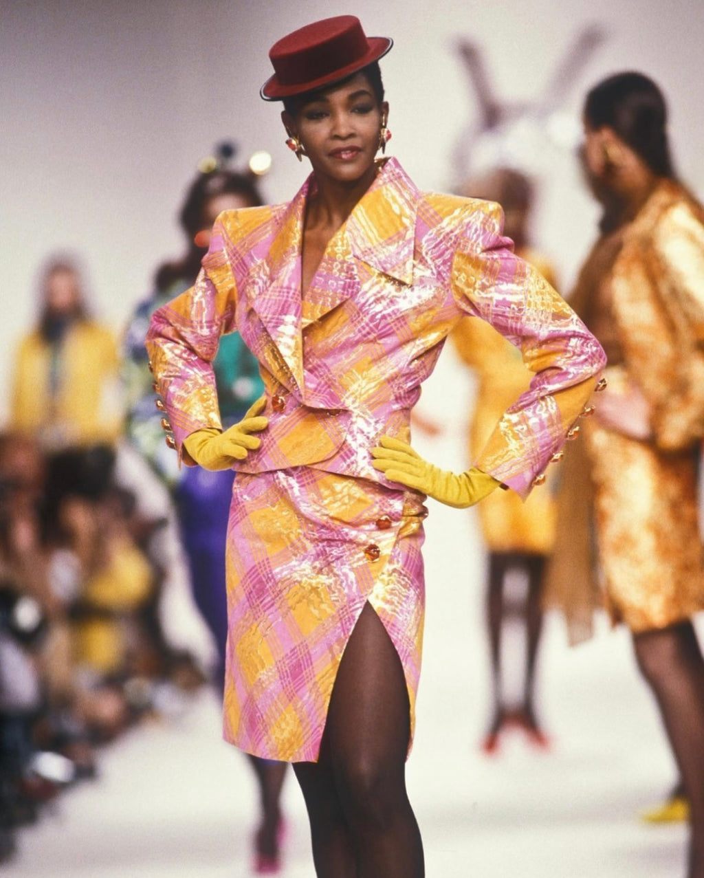 Yves Saint Laurent FW 1989 Runway brocade jacket