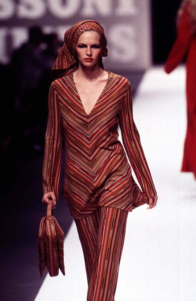 Rare Missoni FW 1996 Runway set sweater pants scarf