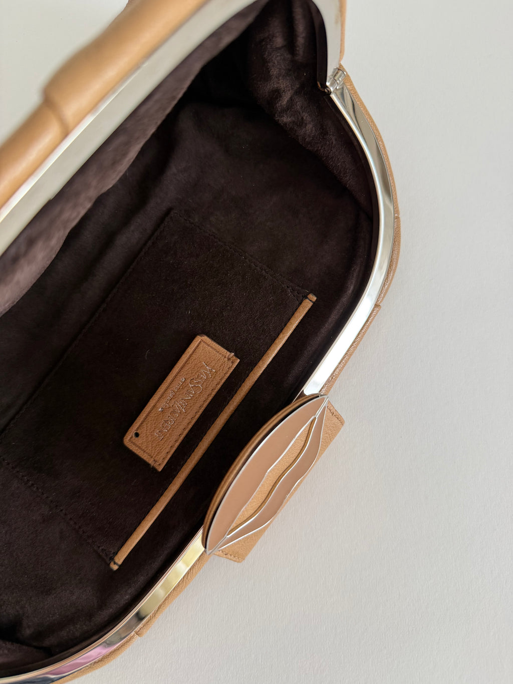 Yves Saint Laurent Black Lips of Dali Clutch YSL 2003 Tom Ford Era