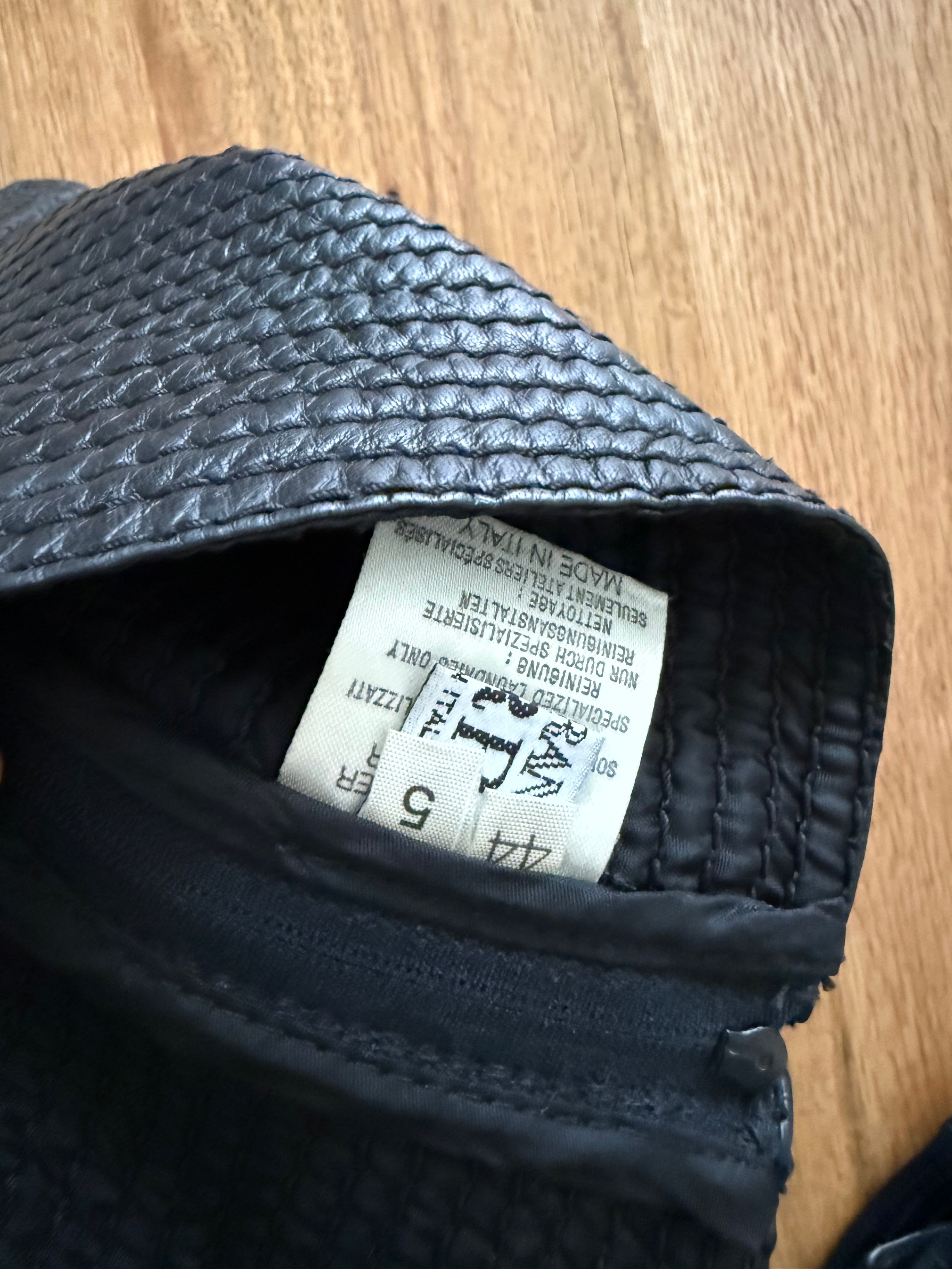 Gianfranco Ferré 90s top leather