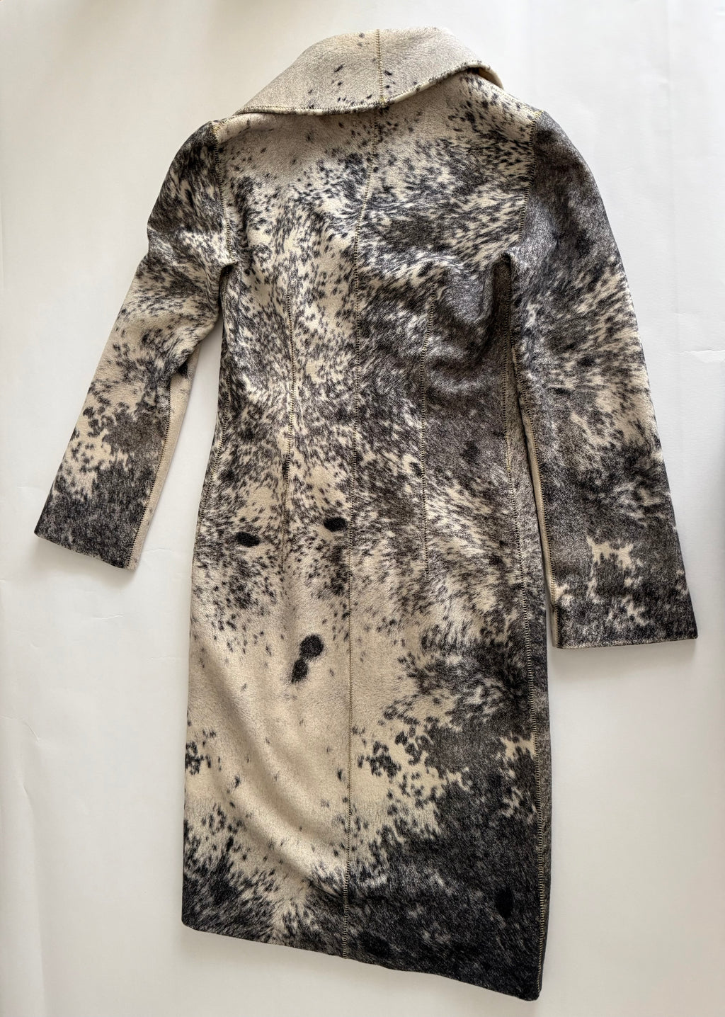 Roberto Cavalli FW 1999 coat cow animal print