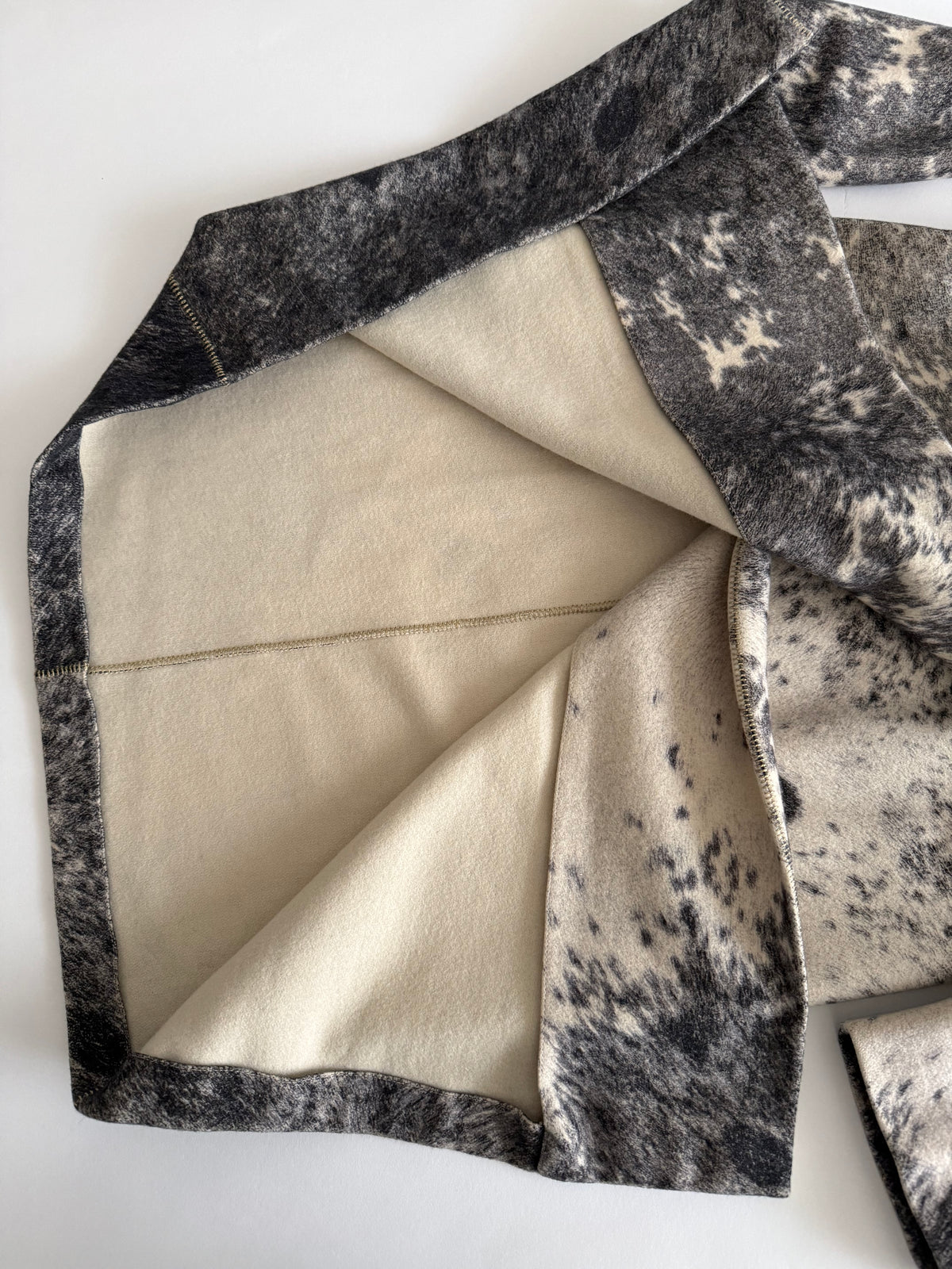 Roberto Cavalli FW 1999 coat cow animal print