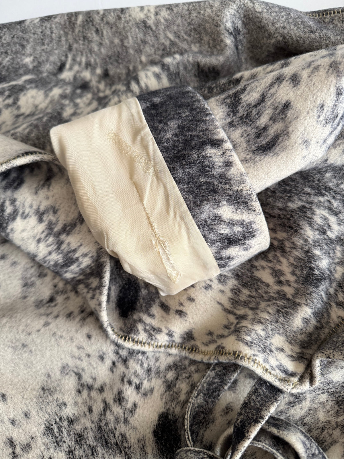 Roberto Cavalli FW 1999 coat cow animal print
