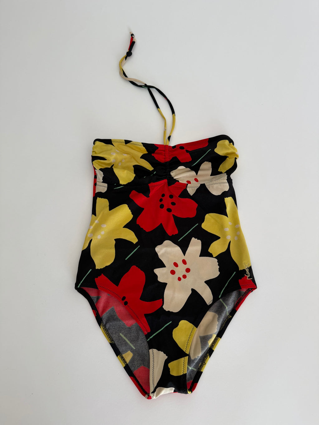 YSL one-piece swimwear flowers