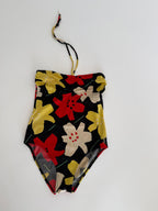 YSL one-piece swimwear flowers