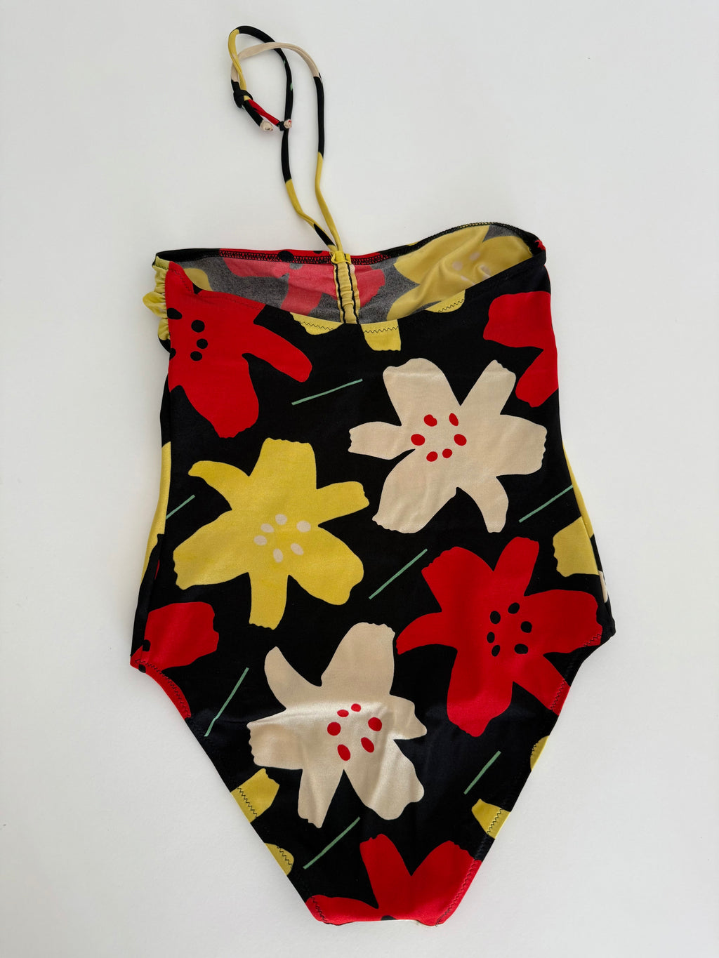 YSL one-piece swimwear flowers