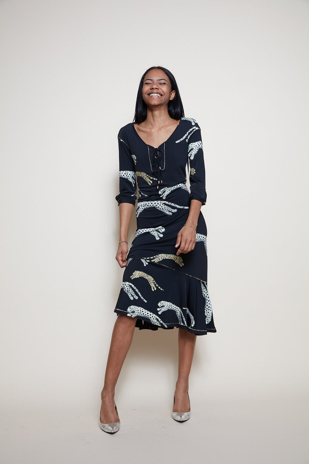 Roberto Cavalli F/W 2002 panther dress