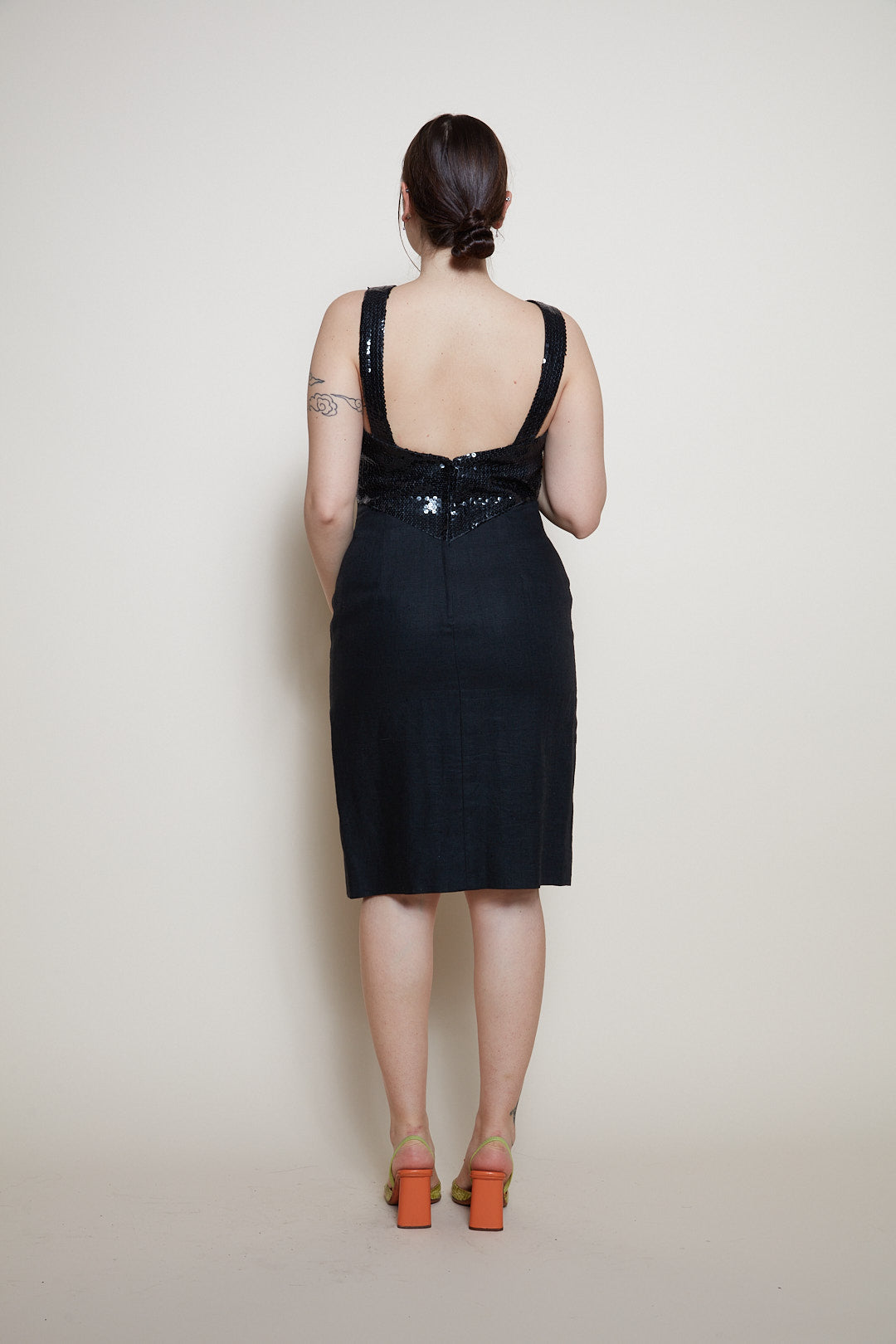 Albert Nipon mini black dress