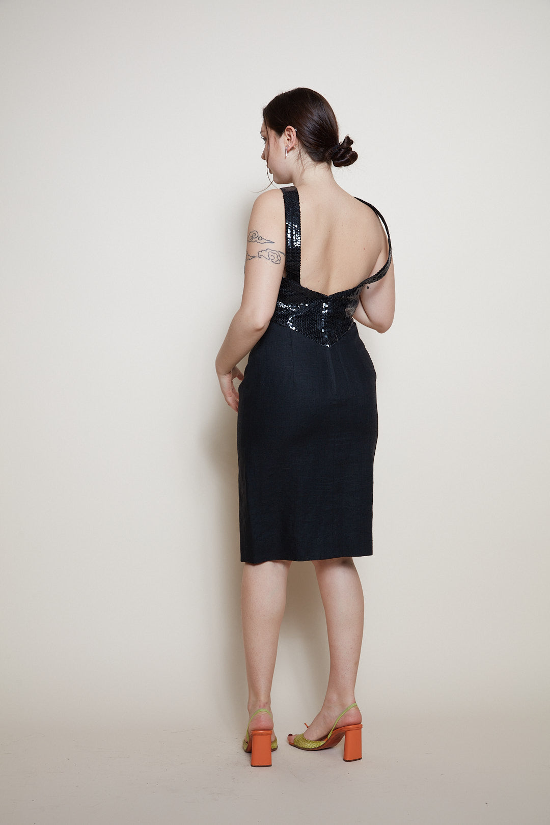 Albert Nipon mini black dress